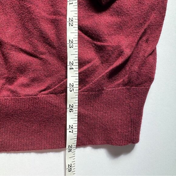 Banana Republic Maroon Red V-Neck Sweater Size Medium - Picture 5 of 7